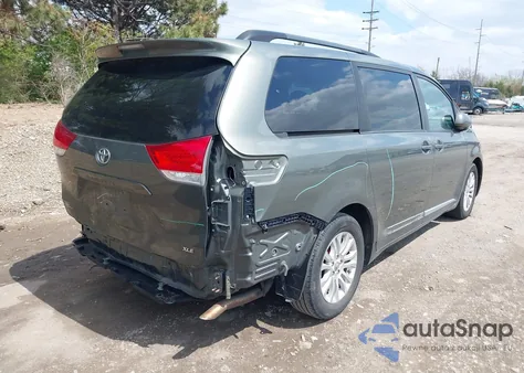 2012 Toyota Sienna Xle V6 8 Passenger из США, поврежденный, VIN 5TDYK3DC0CS221618